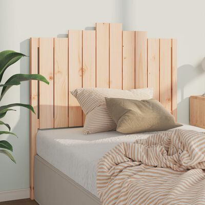 vidaXL Bed Headboard 106x4x110 cm Solid Wood Pine