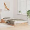 vidaXL Bed Frame Brown 100 x 220 cm Solid Pine Wood