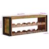 vidaXL Wine Rack Brown 120 x 45 x 33 cm Solid Reclaimed Wood
