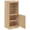 vidaXL Sideboard with LED Lights Sonoma Oak 41x37x100 cm