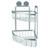 Kleine Wolke Double Shower Rack Triangular Rocco Aluminium