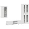 vidaXL TV Cabinet Set with Drawer with Shelf White Engineered Wood