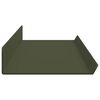 vidaXL Floating Shelf 2 pcs Olive Green 80 x 9 x 2.5 cm Steel