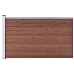 vidaXL Garden Fence WPC 175x105 cm Brown