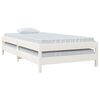 vidaXL Stack Bed without Mattress White 80x200 cm Solid Wood Pine
