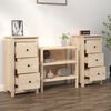 vidaXL Sideboards 2 pcs 40x35x80 cm Solid Wood Pine