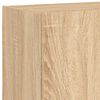 vidaXL TV Wall Cabinets with LED Lights 2 pcs Sonoma Oak 60x35x41 cm