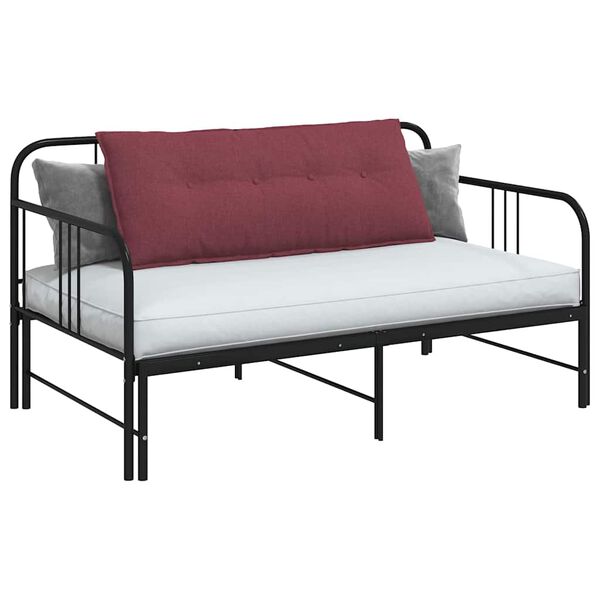 vidaXL Back Pillow Wine Red 120 x 19 x 50 cm Fabric