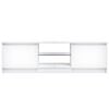 vidaXL TV Cabinet with LED Lights White 120x30x36 cm