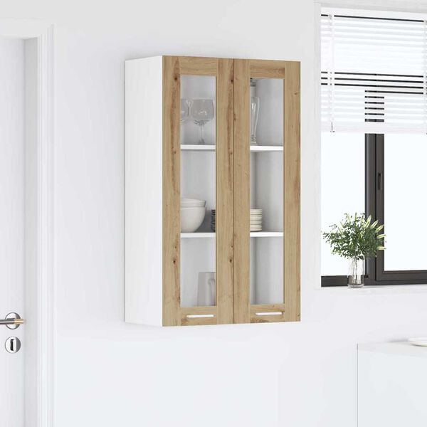 vidaXL Hanging Cabinet Artisan Oak 60 x 31 x 100 cm Engineered Wood
