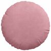 vidaXL Seat Cushions 2 pcs Pink Ø 30 x 13 cm Velvet