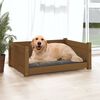 vidaXL Dog Bed Honey Brown 75.5x55.5x28 cm Solid Pine Wood