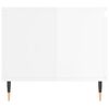 vidaXL Coffee Table High Gloss White 100x50x45 cm Engineered Wood