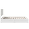vidaXL Storage Bed with Headboard White 140 x 200 cm Engineered Wood
