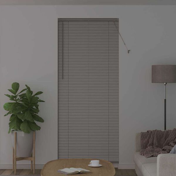 vidaXL Venetian Blinds Height Adjustable Silver 220 x 85 cm Aluminium