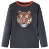 Kids'T-shirt with Long Sleeves Anthracite 128