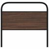 vidaXL Headboard Brown Oak 100 cm Steel and Engineered Wood