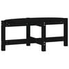 vidaXL Coffee Table Black 87x48x35 cm Solid Wood Pine