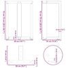 vidaXL Dining Table Legs T-Shaped 2 pcs White 50x35x(72-73) cm Steel