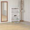 vidaXL Wall Shoe Cabinet 2 pcs White 80x18x60 cm Engineered Wood