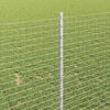 vidaXL Fence and Post Silver 1 x 10 m Steel