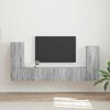 vidaXL TV Cabinet Set 4 pcs Grey Sonoma Engineered Wood