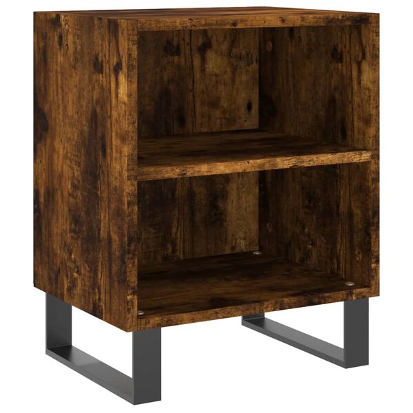 vidaXL Bedside Cabinets 2 pcs Smoked Oak 40x30x50 cm Engineered Wood