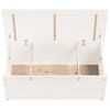 vidaXL Storage Box White 110x50x45.5 cm Solid Wood Pine