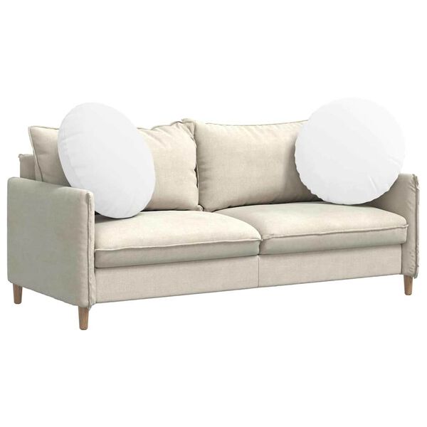 vidaXL Seat Cushions 2 pcs White Ø80 x 29 cm Fabric