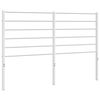 vidaXL Metal Replace Headboard White 135 cm