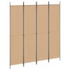 vidaXL Room Divider Beige 200 x 220 cm Fabric