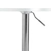 vidaXL Bar Table White 60x60x90 cm Engineered Wood and Chromed Steel