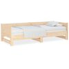 vidaXL Pull-out Day Bed without Mattress Solid Wood Pine 2x(80x200) cm