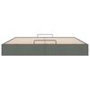 vidaXL Ottoman Bed Frame without Mattress Dark Grey Super King Fabric