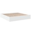 vidaXL Bed Frame without Mattress White 200x200 cm