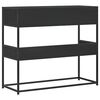 vidaXL Console Table Black 90x35x80 cm Engineered Wood