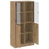vidaXL Highboard with Doors Artisian Oak 68x37x142 cm Engineered Wood