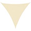 vidaXL Sunshade Sail HDPE Triangular 3.6x3.6x3.6 m Cream