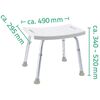 RIDDER Bathroom Stool White 150 kg A00601101