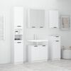 vidaXL 5 Piece Bathroom Cabinet Set White Engineered Wood
