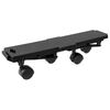 vidaXL Moving Dollies with 4 Wheels 2 pcs Black Polypropylene 170 kg