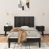 vidaXL Wall Headboard Black 81x3x63 cm Solid Wood Pine