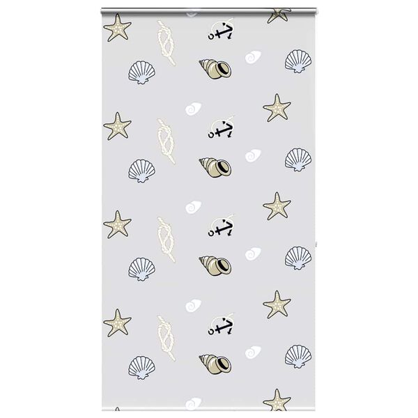 vidaXL Shower Roller Blind with Cassette 130x240 cm Fabric Width 126 cm
