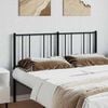 vidaXL Metal Replace Headboard Black 160 cm