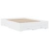 vidaXL Bed Frame with Drawers without Mattress White 120x190 cm Small Double