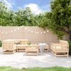 vidaXL 8 Piece Garden Lounge Set Solid Wood Pine