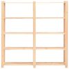 vidaXL 5-Tier Storage Racks 3 pcs 170x38x170 cm Solid Pinewood 500 kg