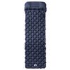 vidaXL Inflating Camping Mattress with Pillow 1-Person Grey