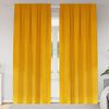 vidaXL Blackout Curtains 2 pcs Mustard Yellow 140 x 260 cm Velvet