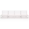 vidaXL Garden 4-Seater Sofa White Solid Pinewood
